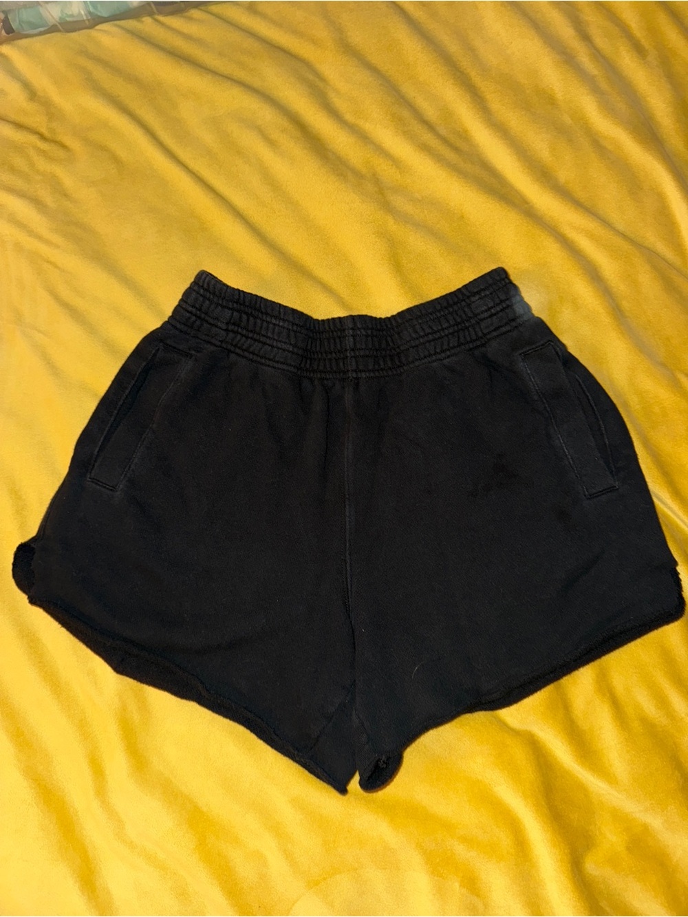 aerie Black Athletic Lounge Shorts with Elastic Waist